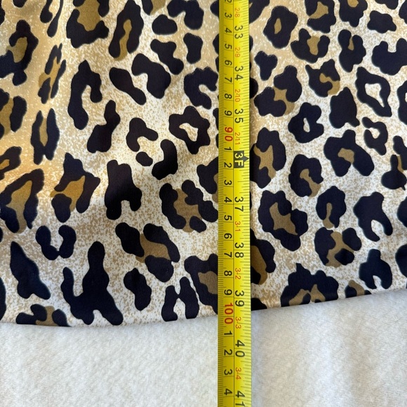 Vintage Cache Dress Leopard / Cheetah Print Sleeveless Knee Length Size 8 - Picture 6 of 10